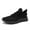 Black, variant on Linenghs Men's Sneakers Walking Fitness Casual Running Shoes