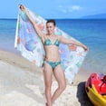 thumbnail image 7 of Coolnut Cute Colorful Whale Microfiber Beach Towel Absorbent Bath Towel Quick Dry Portable Travel Towel for Gym Yoga Swim- 71x31in Wash cloth, 7 of 7