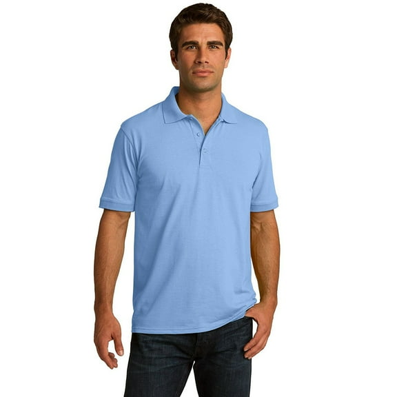 Port & Company Men’s Polo T Shirts Short Sleeve Cotton Casual Golf Sport Uniform
