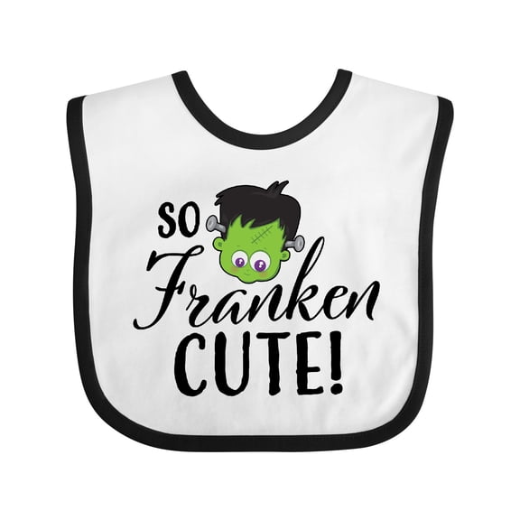 Inktastic Halloween So Franken Cute Boys or Girls Baby Bib