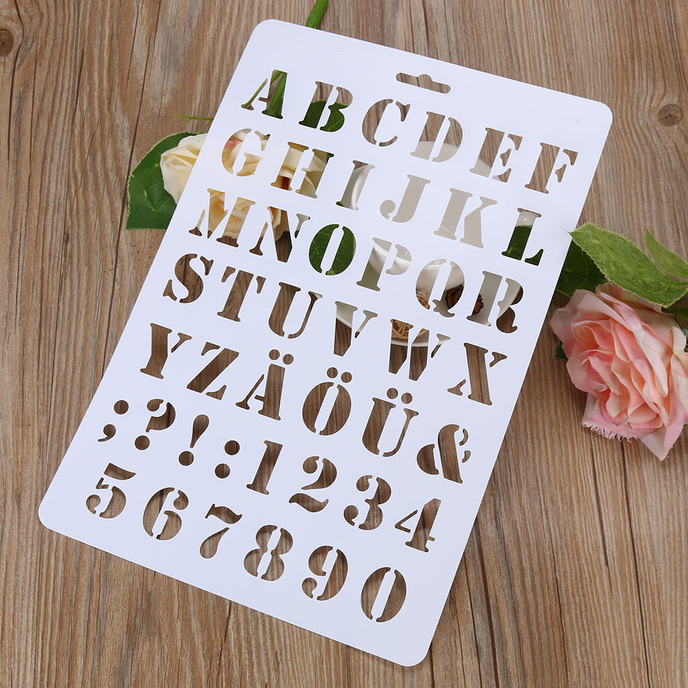 Soft Plastic Reusable Template Stencil Spray Paint Mold Wall Furniture