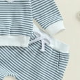 thumbnail image 5 of Yindaity Baby Outfits Boy Toddler Baby Boy Fall Winter Clothes Graphic Long Sleeve Sweatshirt Pullover Tops + Joggers Pants Outfit Set 9 Month Baby Boy Clothes(Blue,6-12 Months), 5 of 6