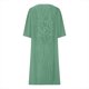thumbnail image 5 of Puntoco Conjunto de vestido de gasa con cuello redondo y media manga con estampado suave y temperamento de verano para mujer Puntoco Puntoco-1852, 5 of 6