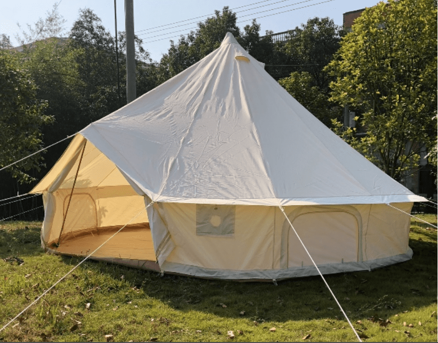 Outdoor Luxury Waterproof 4M/13.1ft Oxford Bell Tent with Outdoor Luxury Waterproof 4M/13.1ft Oxford Bell Tent with
