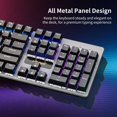 thumbnail image 4 of Teclado mecánico Newmen GM325Pro de 104 teclas, RGB, con cable, 4 of 9