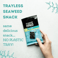 thumbnail image 3 of Ocean's Halo, Organic Trayless Seaweed Snack, Sea Salt, Vegan, No Plastic Tray, 1pk Nori, Shelf-Stable, 0.14 oz, 3 of 8