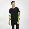 thumbnail image 5 of Easygdp Cartoon Frog Adult Ice Silk Sunscreen Arm Cover with Thumbhole, Cooling Compression Arm Cover for Cycling, 5 of 8