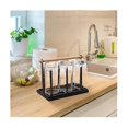 thumbnail image 4 of Soporte,escurridor De Platos,6 Soportes, Portavasos De Metal Con Bandeja Y Secador Para Botellas Y Tazas, 4 of 5