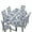 Palm Tree, variant on Xoenoiee Blue Marble Print Tablecloth Chair Cover Set, Washable Table Cloth with Parsons Chair Slipcovers Protective Set of 4 for Home Restaurant Banquet (5 PCS)