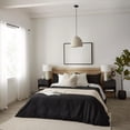 thumbnail image 1 of Bouclair Black Wales Waffle Duvet Cover Set Queen, 1 of 1