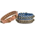 thumbnail image 3 of Mushrooms Spiked Rivet Studded Adjustable Pu Leather Pet Collars for Cats Puppy Dogs 1Pack, 3 of 4