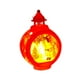 thumbnail image 3 of Linterna de vela decorativa navideña Linterna de vela Lámpara de mesa portátil Sala de estar Rojo, 3 of 9