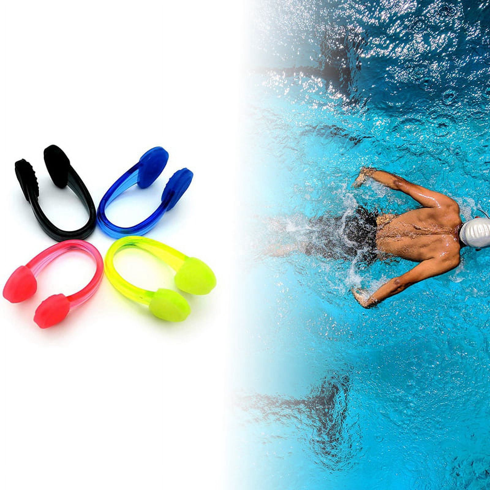 GJX Waterproof Kids Swimming Nose Clip, Silicone Multi-color, 3.51 x 3.51 x 1.17 Inches, 0.07 lb