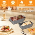 thumbnail image 2 of Meatloaf Pan and Toast Pan Kit Non-Stick Loaf Baking Pan with Drain Tray Carbon Steel Bread Loaf Pan Meatloaf Baking Pan Bread Baking Tin for Baking Toast Meatloaf, 2 of 8