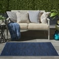 thumbnail image 3 of Nourison Essentials Indoor/Outdoor Midnight Blue 3' x 5' Area Rug, (3x5), 3 of 10