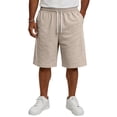 thumbnail image 5 of Fabrcox S-5XL Mens Bermuda Shorts Big and Tall Men's Basketball Shorts Drawstring Breathable Hiking Fishing Fitness Athletic Shorts for Men with Pockets Khaki 5XL, 5 of 6