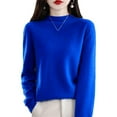 thumbnail image 5 of Lixiuxyad Men's Thermal Tops Women Pure Long Sleeve Crew Neck Soft Warm Pullover Knit Fall Winter, 5 of 5