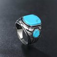 thumbnail image 7 of QQTDFG Men Women Stainless Steel Turquoise Stone Ring Band Gift Silver Blue Size 7-12-11, 7 of 7