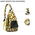 thumbnail image 2 of Tear - resistant Water - resistant Sling Bag with Floral Design for Unisex, 2 of 4