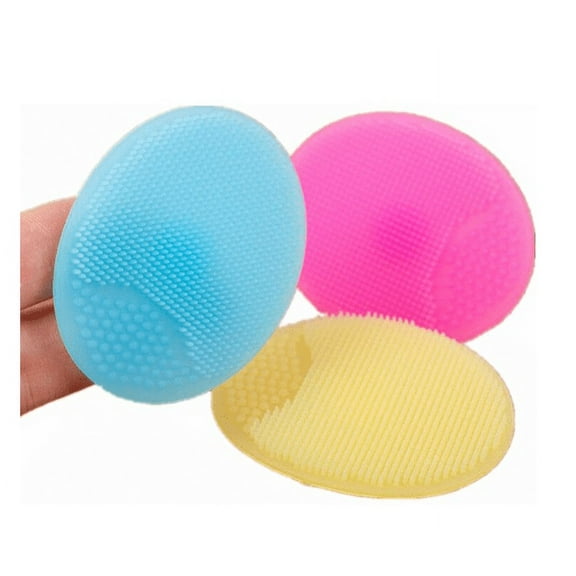 Face Scrubber,3 Pack Soft Silicone Scrubbies Facial Cleansing Pad Face Exfoliator Face Scrub Face Brush Silicone Scrubby for Massage Pore Cleansing Blackhead Removing ,Christmas Gift for Women