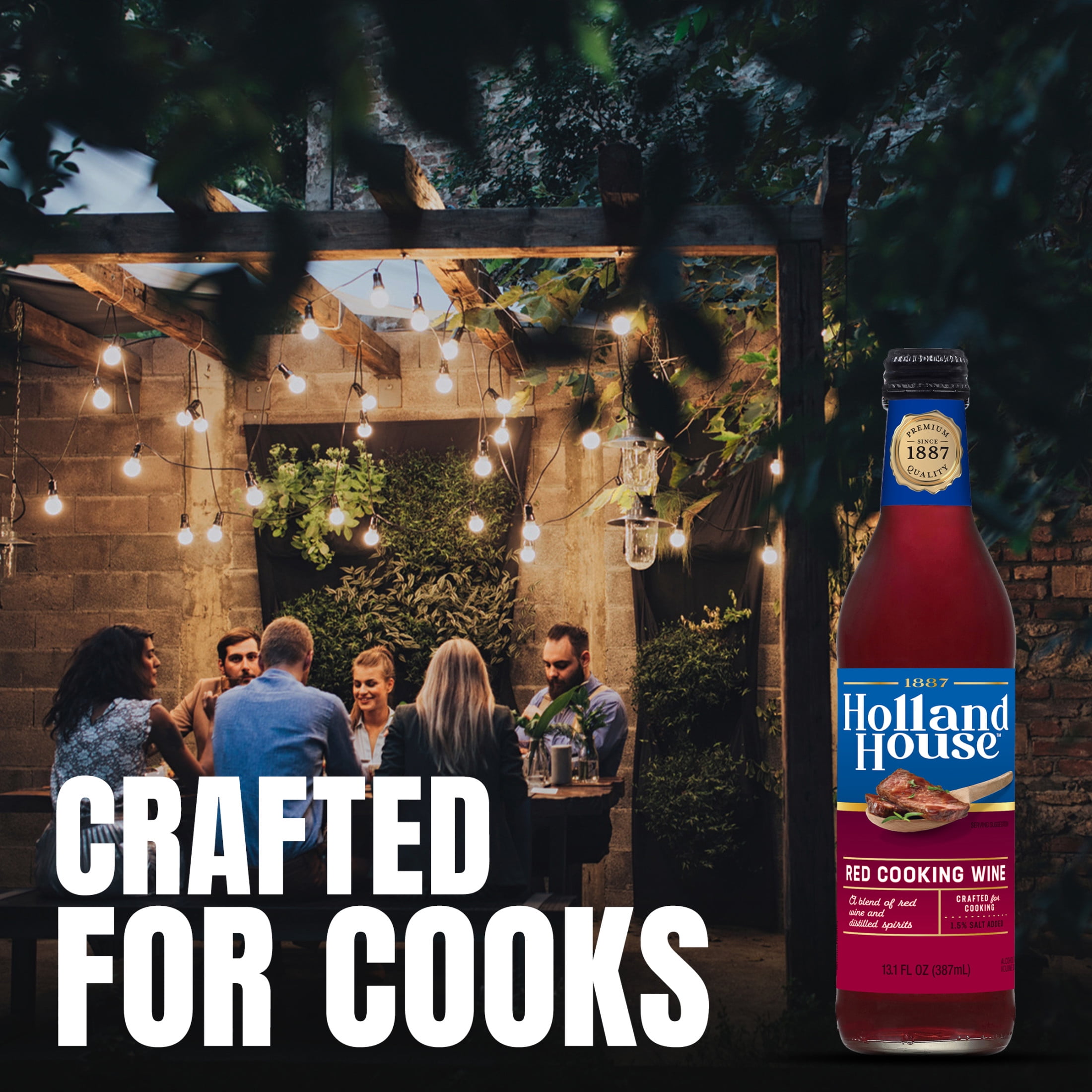 (6 pack) Holland House Red Cooking Wine, 13 fl oz, 13.0 Servings per Container
