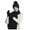 Black, variant on TBWNWG Double Layer Winter Wool Hat Scarf and Gloves Set for Cold Weather and Comfortable Warmth,One Size