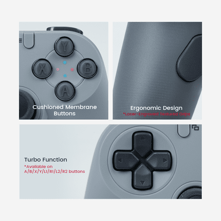GameSir GameSir Tegenaria Lite Gray レトロ風デザインの有線ゲーミングコントローラー 任天堂Switch/Switch2/iOS/Android/WindowsPC対応 レトログレイ
