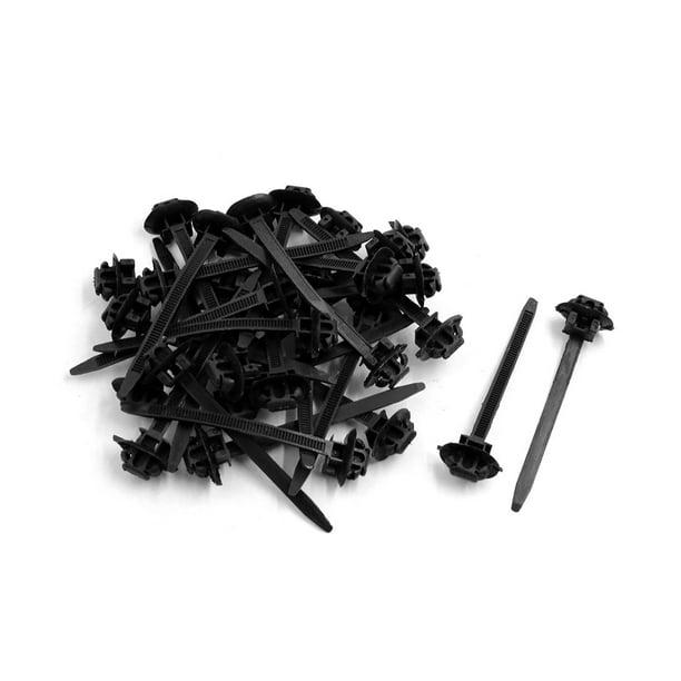 30Pcs Liens de Câble en Plastique en Nylon Noir Attachent la Sangle d'Enroulement de Fil 70mm x 5mm