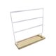 thumbnail image 4 of Organizador de pendientes colgantes, soporte para pendientes, base estable, 3 niveles, elegante expositor de pendientes para decoración del hogar y tocador. Blanco, 4 of 9