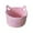 Pink, variant on ZJDOAK Large Storage Basket , Decorative Cute Laundry Hamper Basket for Clothes, Cotton Rope Basket for Blankets, Farmhouse Nursery Laundry Basket & Towel Hamper