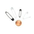 thumbnail image 5 of Safety Pins  Black & White  2 Assorted Sizes  25 Count (Pack of 3), 5 of 6