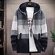 thumbnail image 3 of Suéter grueso con forro polar para hombre, abrigo de talla grande para hombre, cárdigan con capucha y sombrero, diseño con capucha, forro polar grueso, 3 of 6