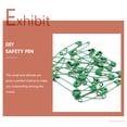 thumbnail image 2 of OULII 240 Pcs Clothing Fixing Pins Assorted Color Metal Safety Pins for Artisans, 2 of 8