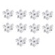 thumbnail image 1 of 10x Adornos de arreglo floral de Pascua navideña de 14,5 cm con flores brillantes para Argén, 1 of 8