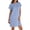 Light Blue, variant on Women's Summer Short T Shirt Dress Casual Short Sleeve Crew Neck Casual Loose Basic Mini Dresses