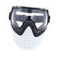 thumbnail image 2 of Máscara de esgrima Equipo de protección facial Correa ajustable profesional universal Blanco y negro, 2 of 9