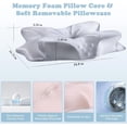 thumbnail image 2 of Aorsher Memory Foam Pillows for Side Sleepers, Cervical Neck Support Pillow with Soft Silk Cover & Cooling Ventilation, Orthopedic Contour Pillow for Neck Shoulder Pain Relief, 2 of 9