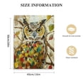 thumbnail image 2 of Acheng Funny Owl Canvas Wall Art Cute Animal Pictures Artwork Vintage Bird Poster Prints for Living Room Bedroom Decoration Modern Wall Decor Ready to Hang 16x20 in, 2 of 5