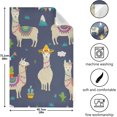 thumbnail image 3 of Coolnut Llama Kitchen Dish Towel Set of 1, Super Absorbent Soft Drying Cloth Tea Bar Towels, 28 x 18 Inch, 3 of 6