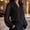 Black plus size sequin top a1, variant on Kadlawus Women Loose Fit V Neck Long Sleeve Blouse Elegant Casual Sequins Pullover Tops for Daily Office Commute Dinner Party Wear, Hot Pink L