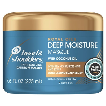 Head and Shoulders Royal Oils Deep Moisture Masque Conditioner with Coconut Oil, 7.6 fl