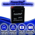 thumbnail image 5 of PowerStar YTX14AH-BS UTV Battery Compatible with Kawasaki KAF400 Mule SX 4X4 XC, 5 of 6