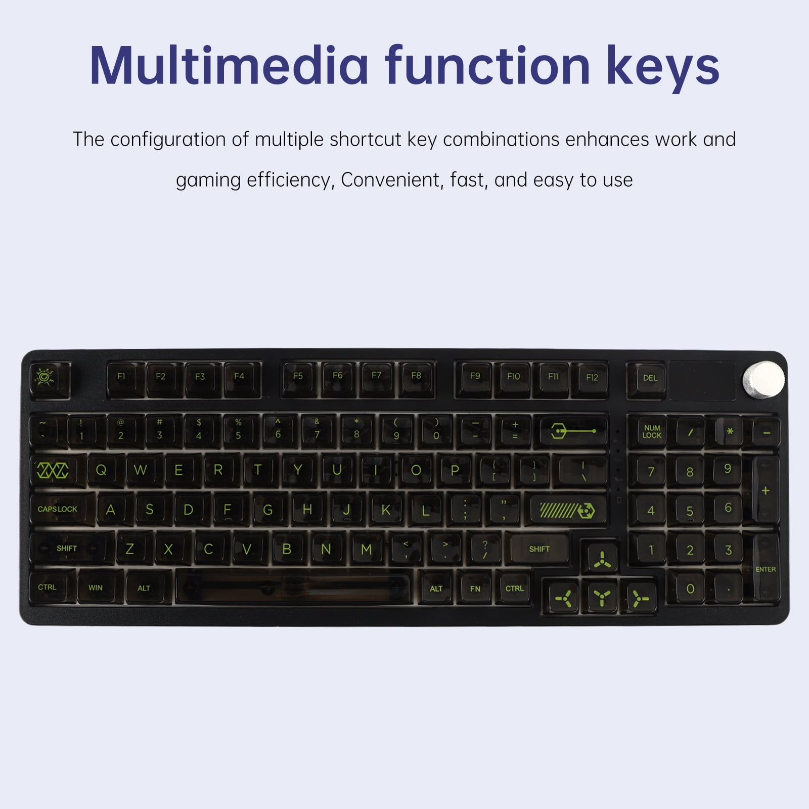 98-Key 2.4G Wireless Bluetooth Three-Mode Mechanical Keyboard DIY Customized RGB