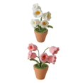 thumbnail image 1 of 2 Piezas de Adornos Florales de Punto Hechos a Mano Simulados Decoración de Balcón Soledad Centros de mesa, 1 of 10