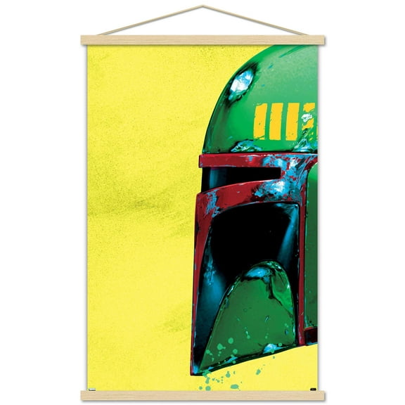 Star Wars: Archetype - Boba Fett Helmet Wall Poster with Magnetic Frame, 22.375" x 34"