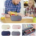 thumbnail image 4 of Pencil Case Zipper Pouch Large Capacity Multifunctional Storage Box Durable Soft Zipper Medium Size Elegant Design for Office and Daily Use, 4 of 4