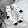 thumbnail image 5 of Pofeuu Alpacas and Hearts Print Crew Socks, Adult Running Hiking Socks for Youth and Adult, 5 of 6