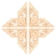 thumbnail image 2 of Aplicación Tallada, Tallado Claro Grueso clásico Clásico Hermoso Mada Decorativa Material de Madera Material de Madera Decal de Madera, Sala de Estar Para El Hogar, 2 of 7