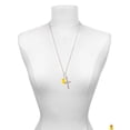 thumbnail image 3 of Delight Jewelry Resin Yellow Ducky Everlasting Love Engraved Cross Zoey Necklace, 28", 3 of 4