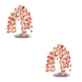 thumbnail image 4 of relayinert Exquisite Craft Wealth Tree - Gift For Meditation Or Office Desk Decoration Symbol Of Luck Ornament Red 2Set, 4 of 6